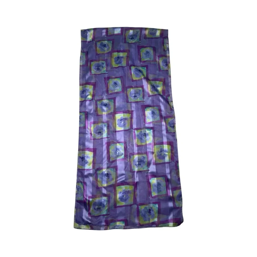 Purple Scarf 62” X 14.5” Rectangular Women Scarve